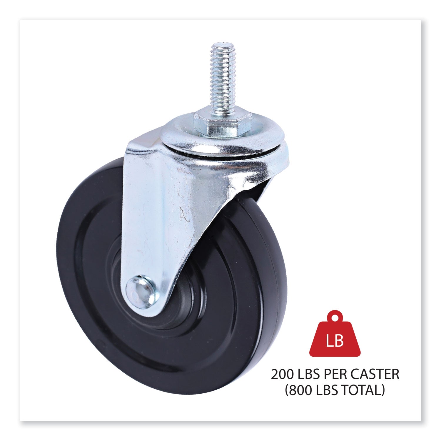optional-casters-for-wire-shelving-grip-ring-type-k-stem-4-wheel-black-silver-4-set-2-locking_alesw690004 - 2