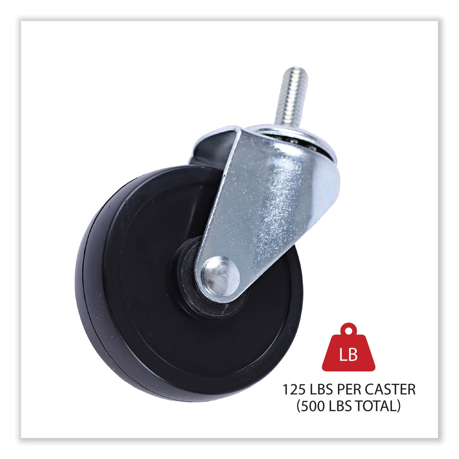 optional-casters-for-wire-shelving-grip-ring-stem-3-wheel-black-4-set-2-locking_alesw790004 - 2