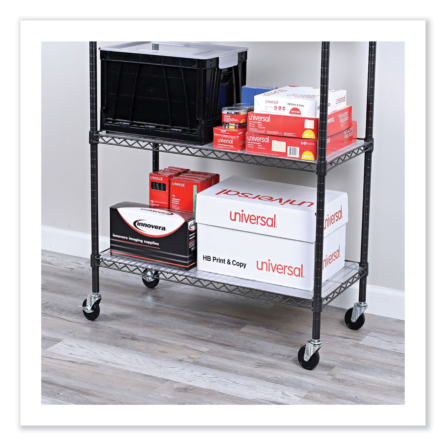 optional-casters-for-wire-shelving-grip-ring-stem-3-wheel-black-4-set-2-locking_alesw790004 - 5
