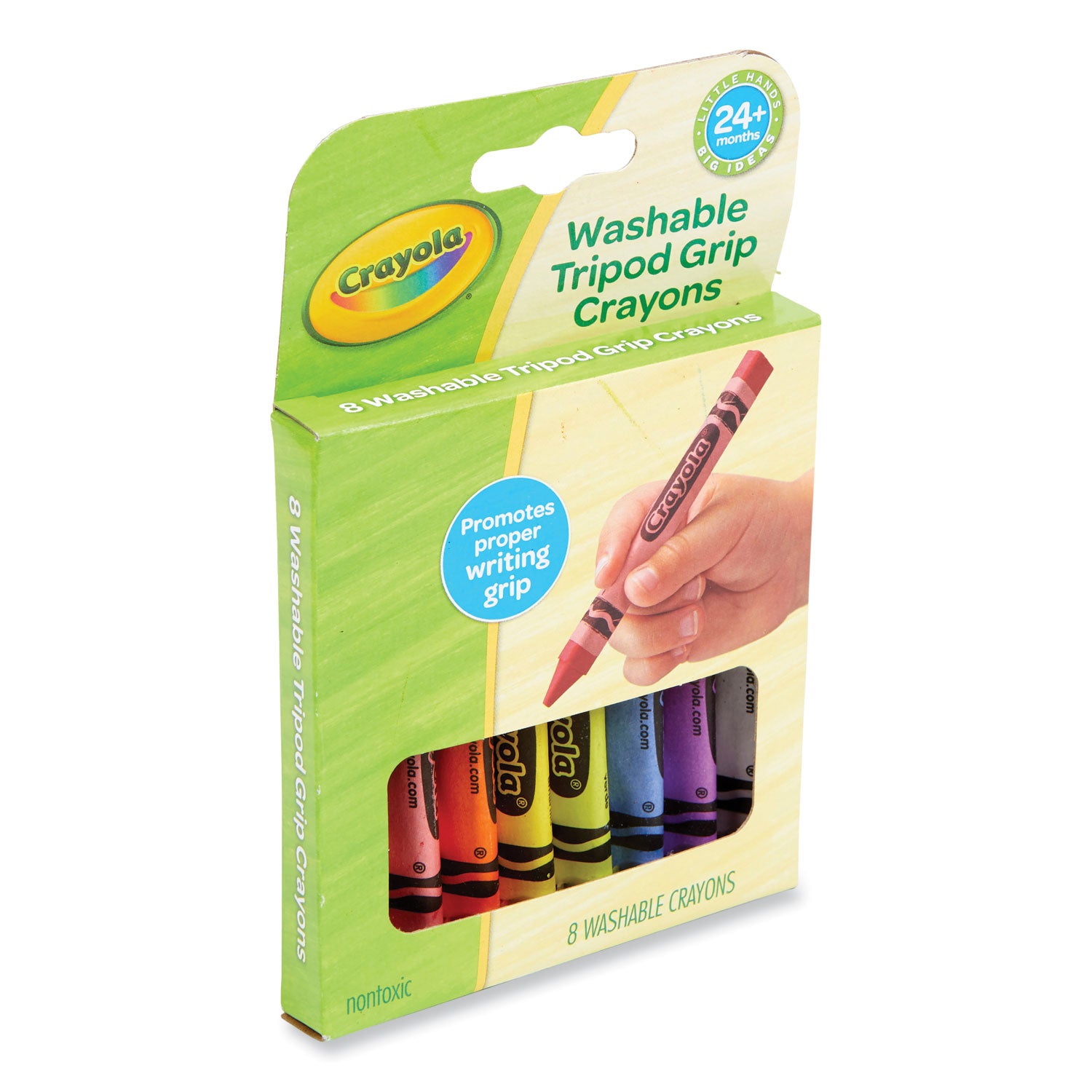 washable-tripod-grip-crayons-assorted-colors-8-pack_cyo811460 - 3