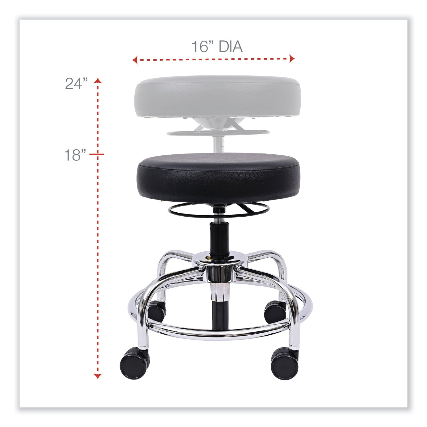 alera-hl-series-height-adjustable-utility-stool-backless-supports-up-to-300-lb-24-seat-height-black-seat-chrome-base_alecs614 - 2