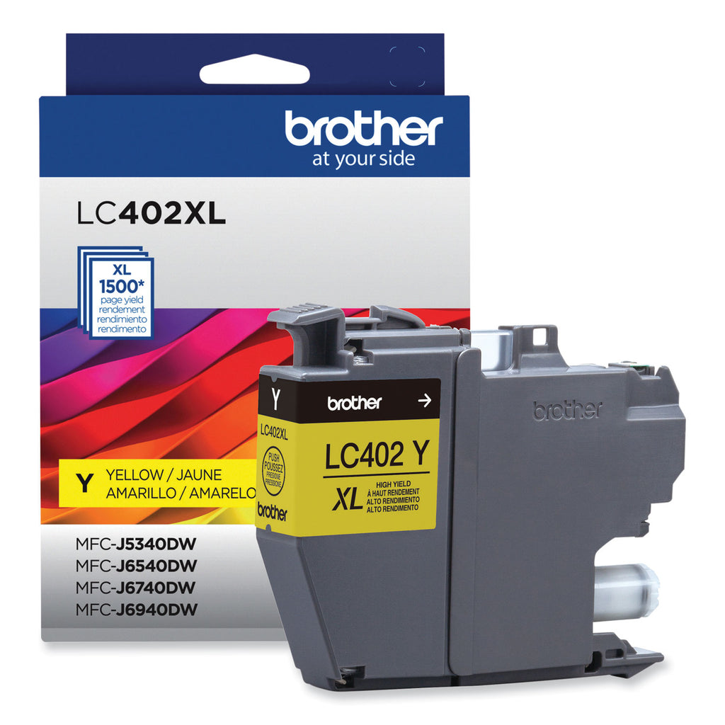 LC402XLYS High-Yield Ink, 1,500 Page-Yield, Yellow