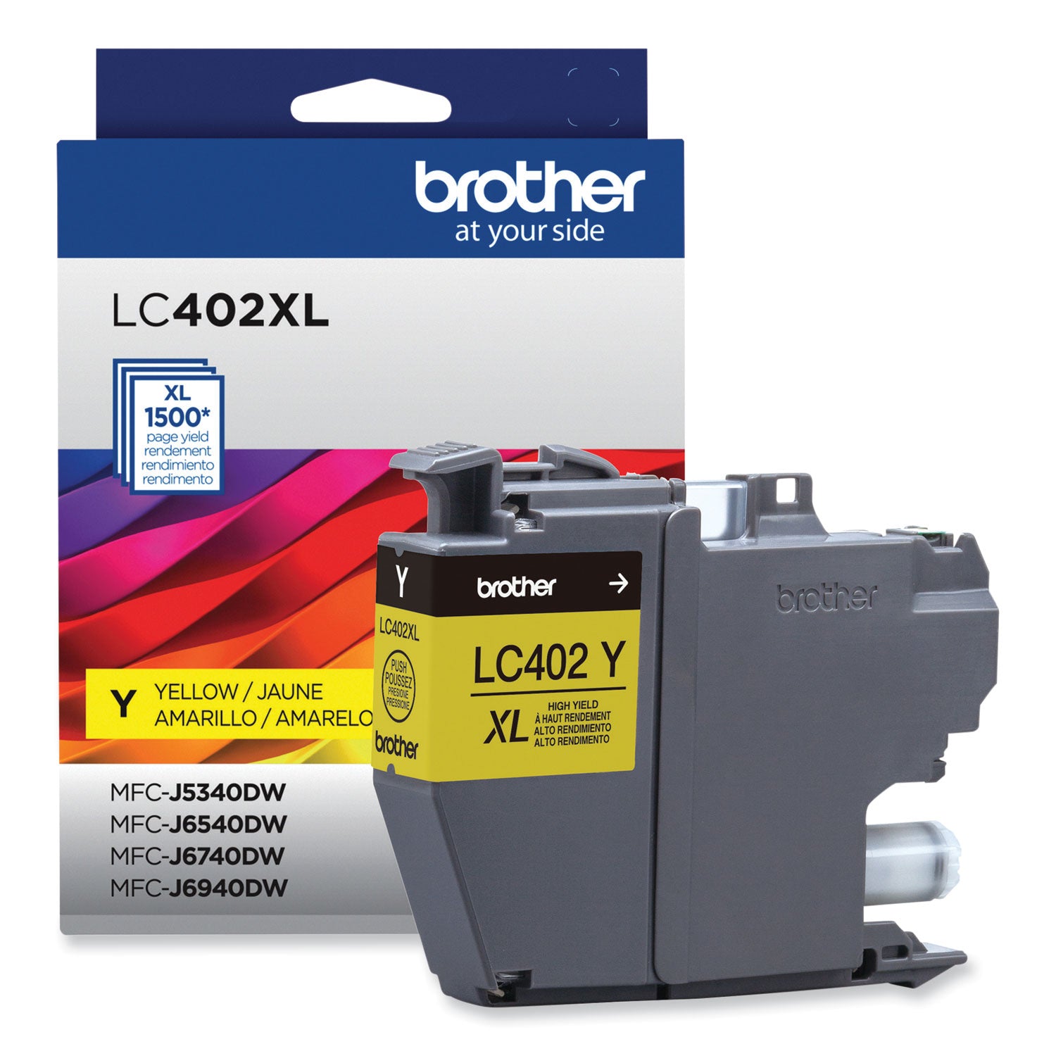 LC402XLYS High-Yield Ink, 1,500 Page-Yield, Yellow