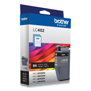 LC402BKS Ink, 550 Page-Yield, Black