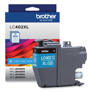 LC402XLCS High-Yield Ink, 1,500 Page-Yield, Cyan