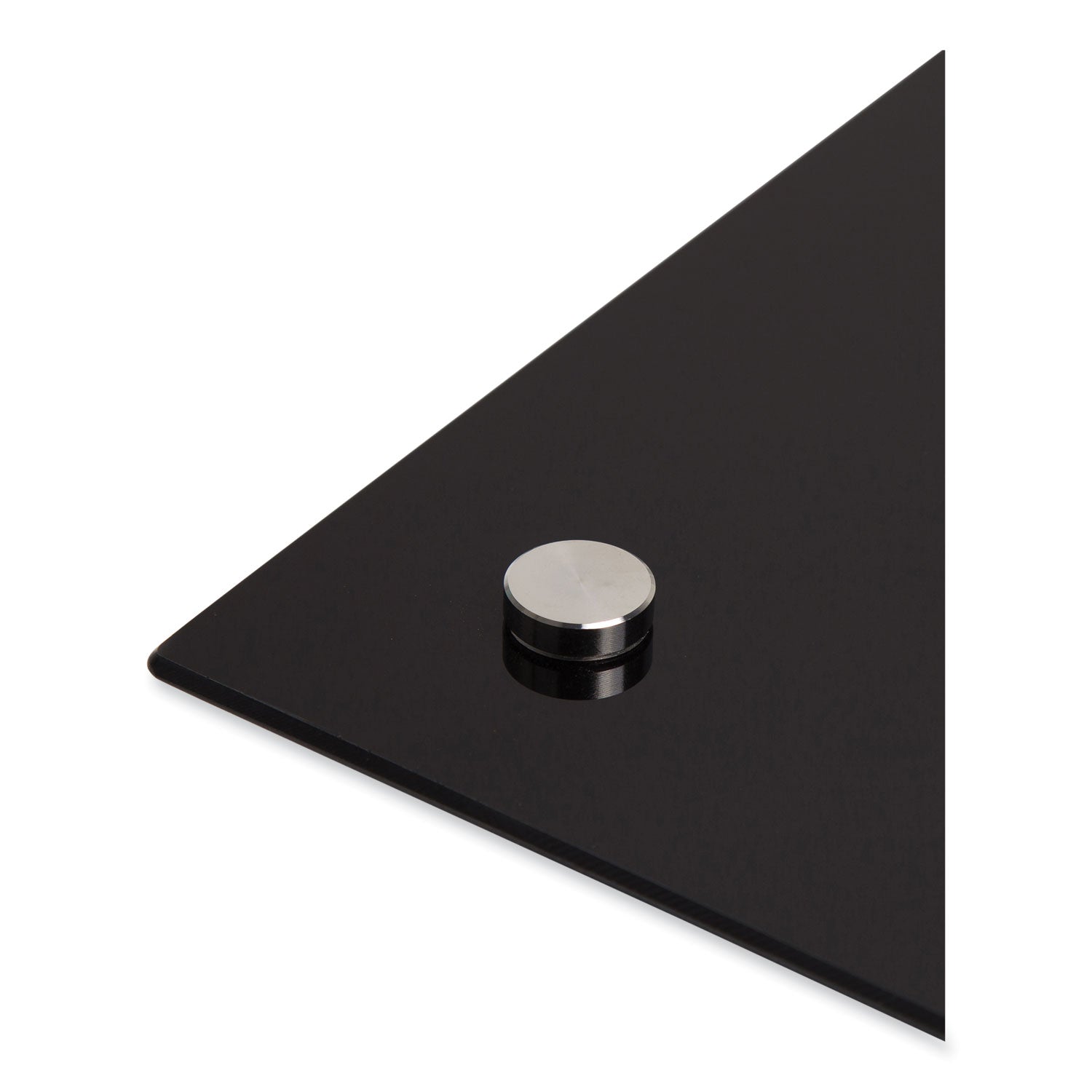 Black Glass Dry Erase Board, 70 x 47, Black Surface