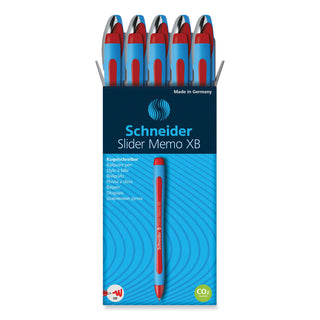 slider-memo-xb-ballpoint-pen-stick-extra-bold-14-mm-red-ink-red-light-blue-barrel-10-box_red150202 - 1