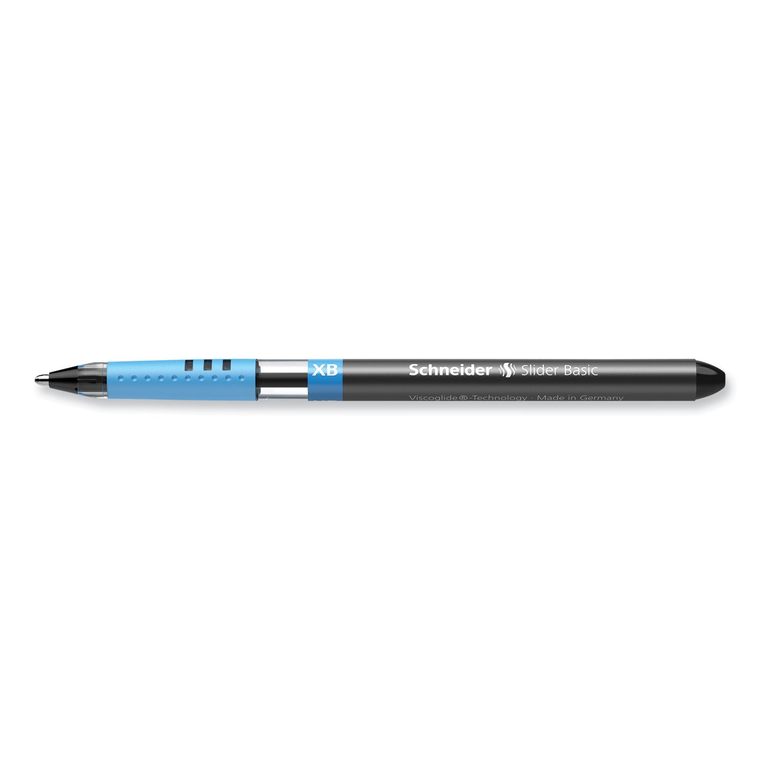Slider Basic Ballpoint Pen, Stick, Extra-Bold 1.4 mm, Black Ink, Black Barrel, 10/Box