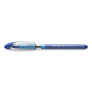 Slider Basic Ballpoint Pen, Stick, Extra-Bold 1.4 mm, Blue Ink, Blue Barrel, 10/Box
