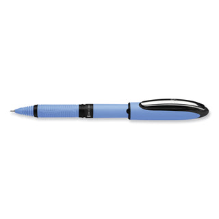 One Hybrid N Roller Ball Pen, Stick, Fine 0.5 mm, Black Ink, Blue Barrel, 10/Box