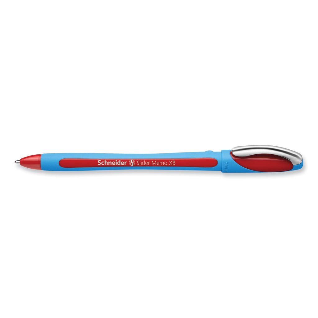slider-memo-xb-ballpoint-pen-stick-extra-bold-14-mm-red-ink-red-light-blue-barrel-10-box_red150202 - 4