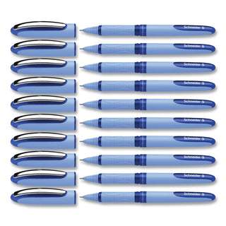 One Hybrid N Roller Ball Pen, Stick, Extra-Fine 0.3 mm, Blue Ink, Blue Barrel, 10/Box