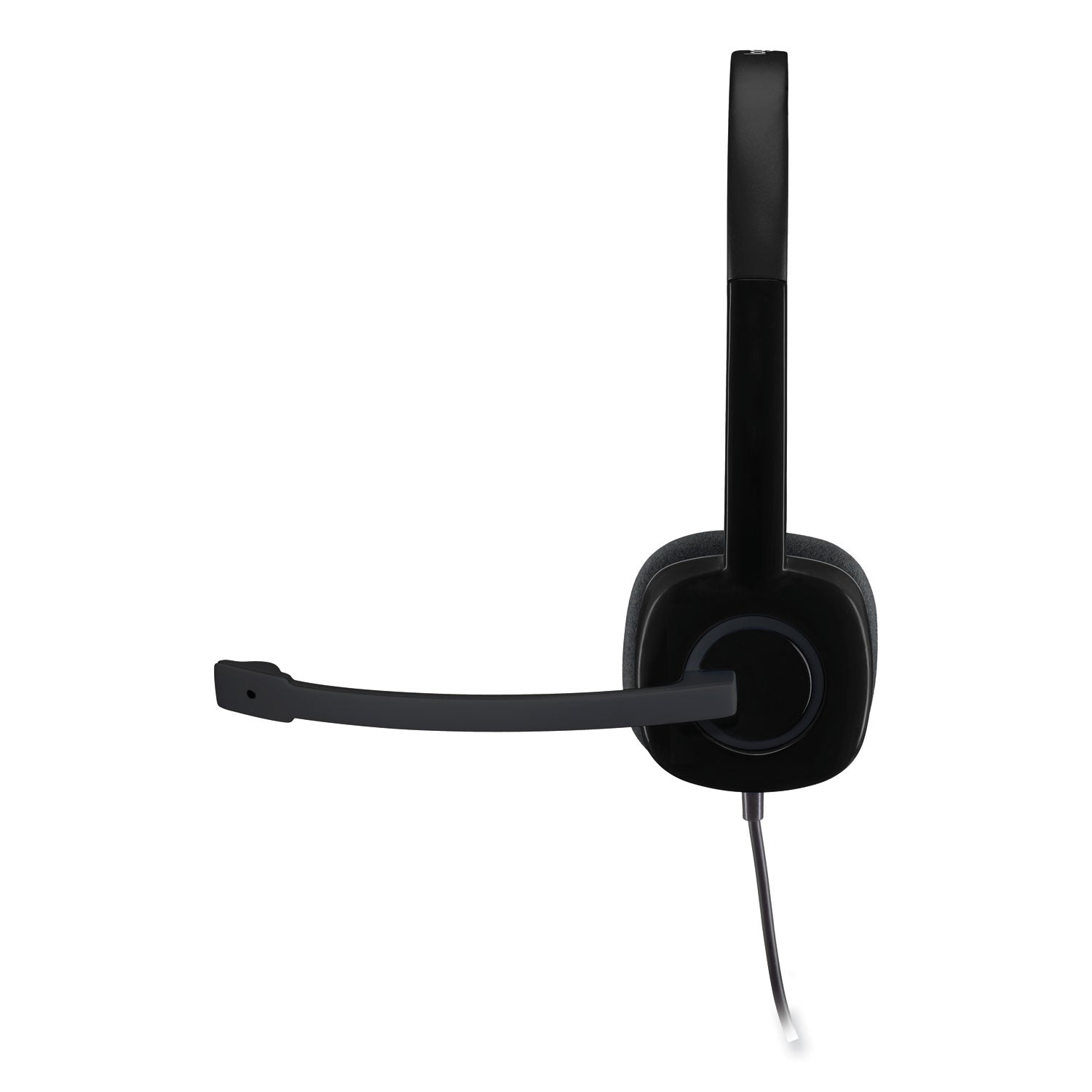 H151 Binaural Over The Head Headset, Black - 