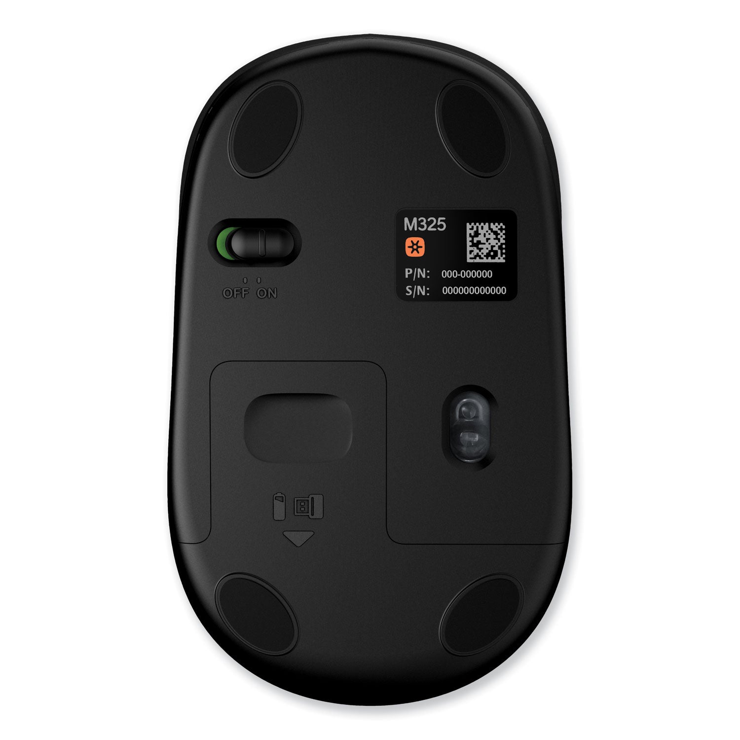 M325 Wireless Mouse, 2.4 GHz Frequency/30 ft Wireless Range, Left/Right Hand Use, Blue - 