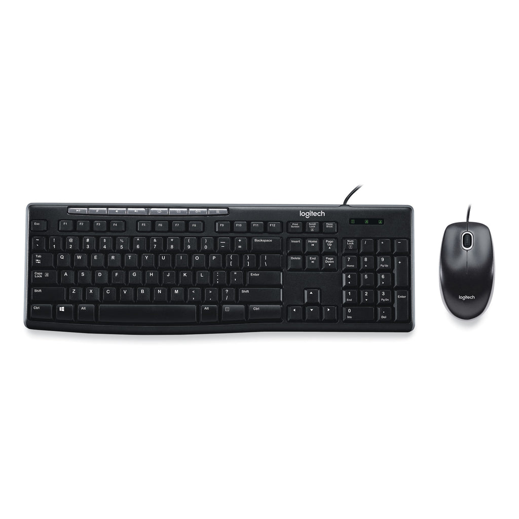 Wired Media Combo MK200, USB 2.0, Black - 
