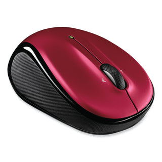 M325 Wireless Mouse, 2.4 GHz Frequency/30 ft Wireless Range, Left/Right Hand Use, Red - 