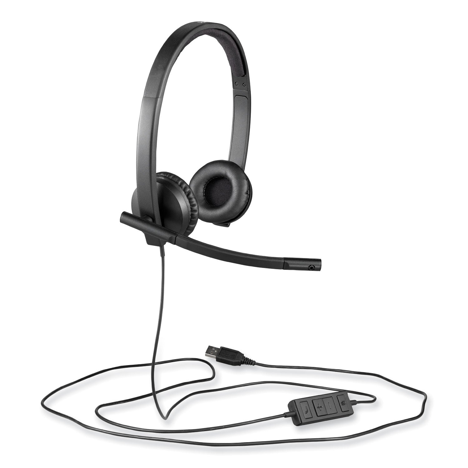 H570e Binaural Over The Head Wired Headset, Black - 
