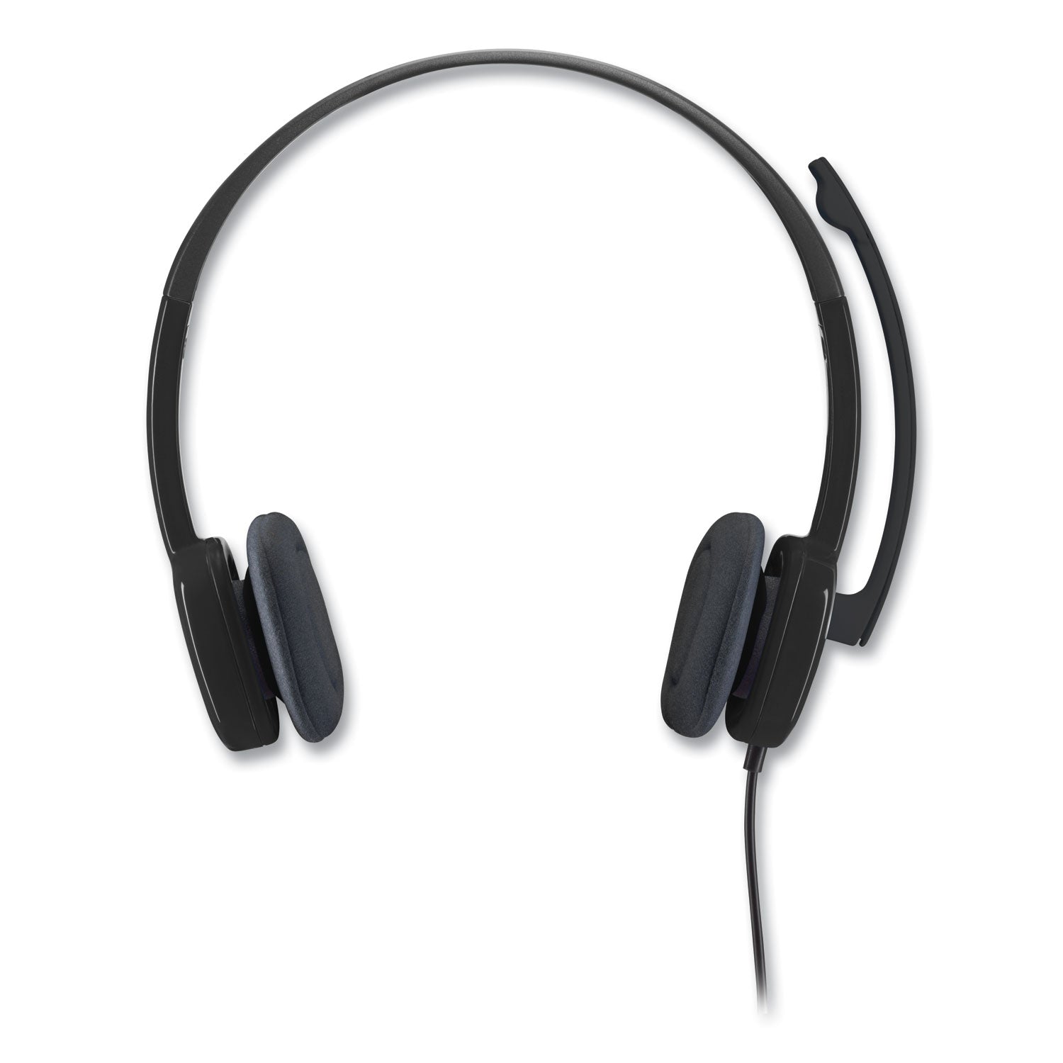 H151 Binaural Over The Head Headset, Black - 