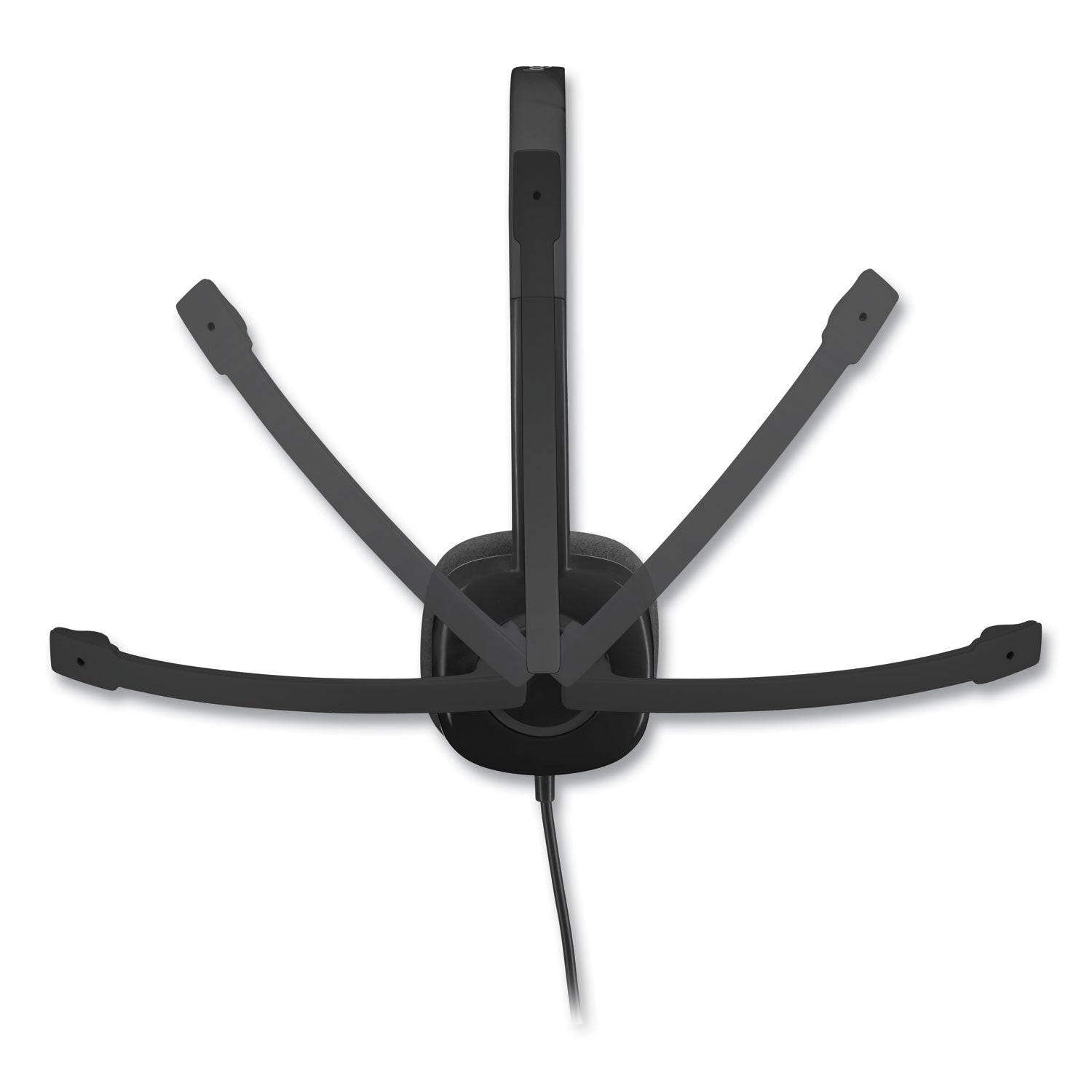 H151 Binaural Over The Head Headset, Black - 