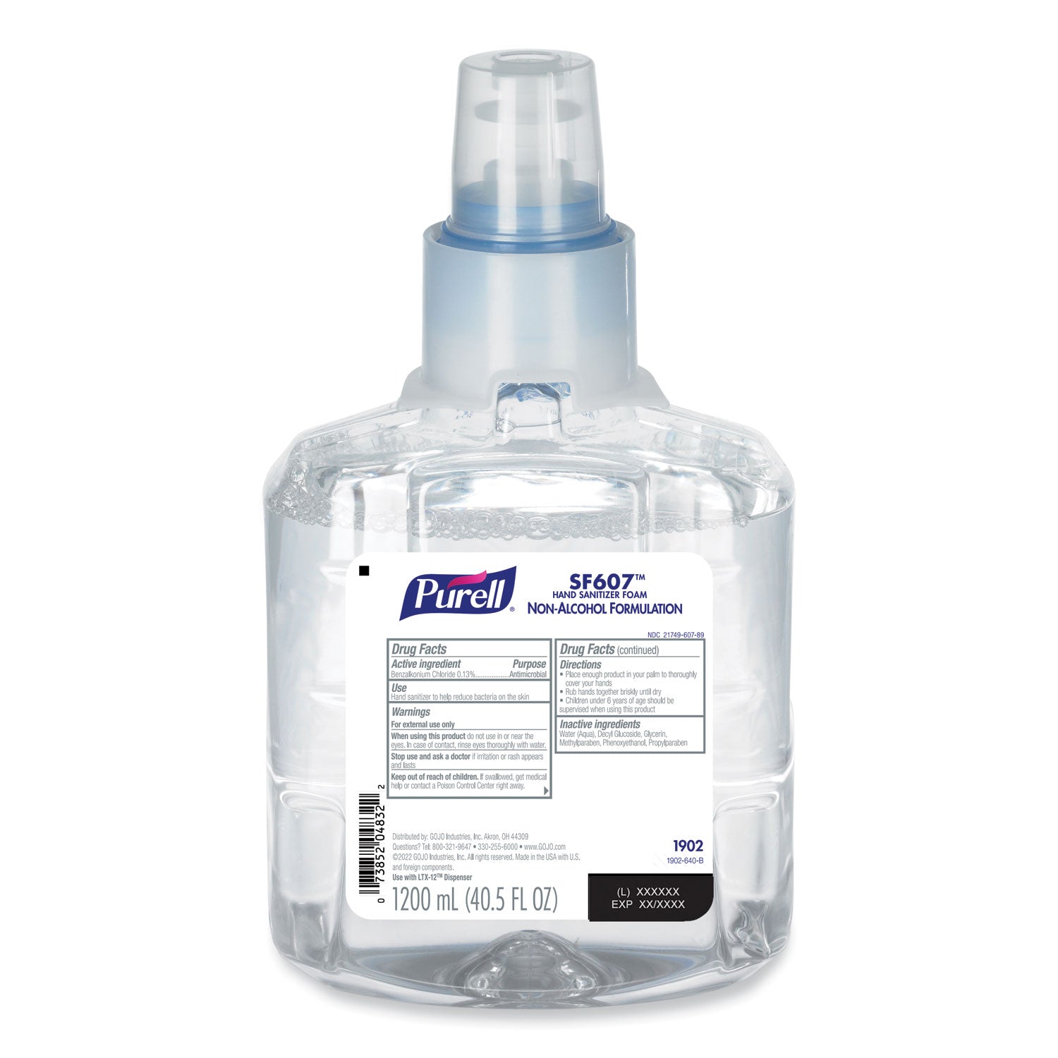 sf607-instant-hand-sanitizer-foam-1200-ml-refill-fragrance-free-2-carton_goj190202 - 1