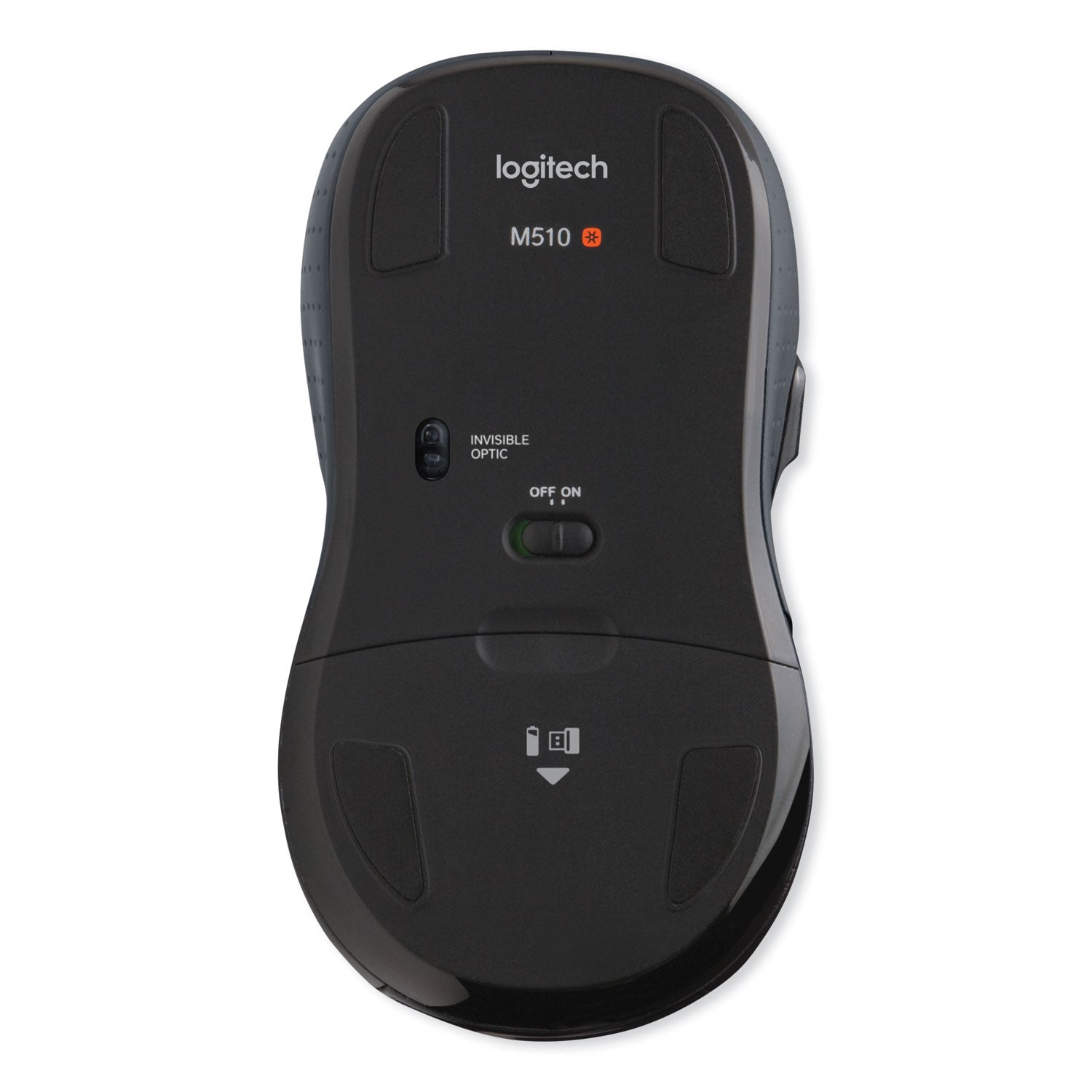 M510 Wireless Mouse, 2.4 GHz Frequency/30 ft Wireless Range, Right Hand Use, Dark Gray - 
