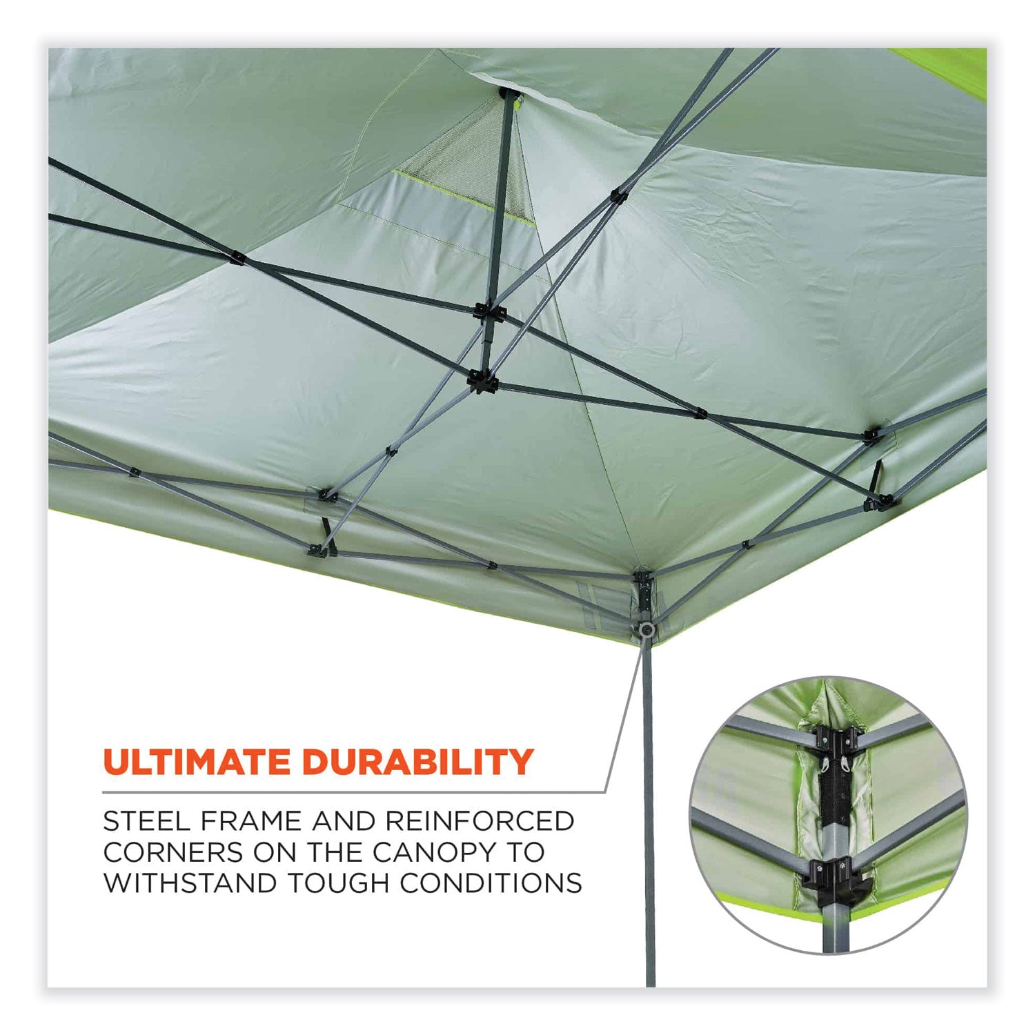 shax-6051-heavy-duty-pop-up-tent-kit-single-skin-10-ft-x-10-ft-polyester-steel-lime-ships-in-1-3-business-days_ego12951 - 3