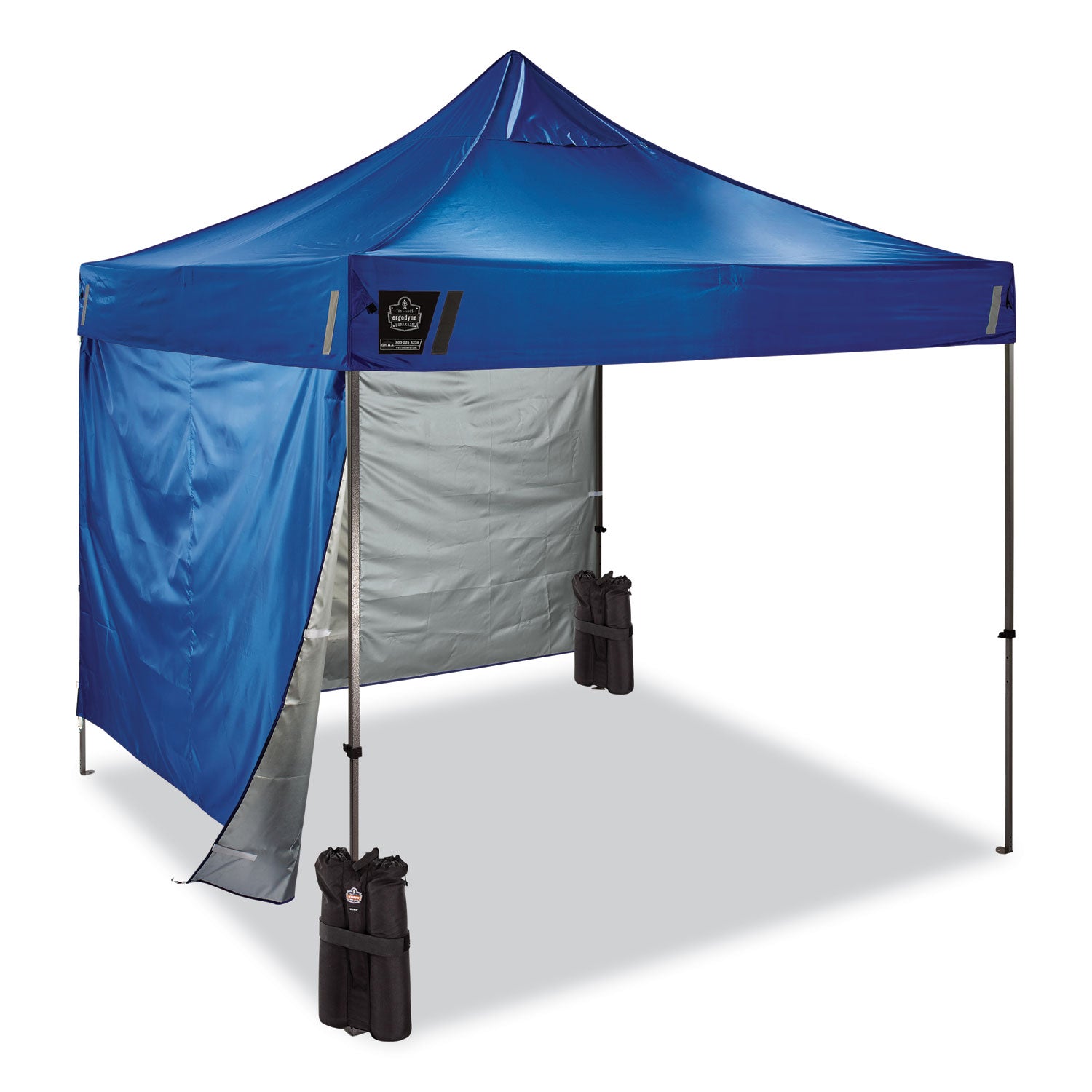 shax-6051-heavy-duty-pop-up-tent-kit-single-skin-10-ft-x-10-ft-polyester-steel-blue-ships-in-1-3-business-days_ego12952 - 1