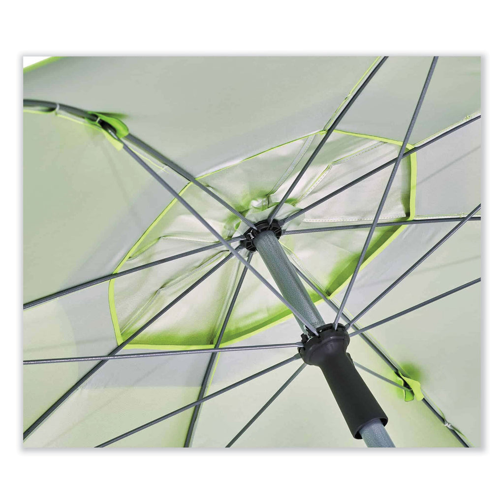 Shax 6100 Lightweight Work Umbrella, 90" Span, 92.4" Long, Lime Canopy, Ships in 1-3 Business Days