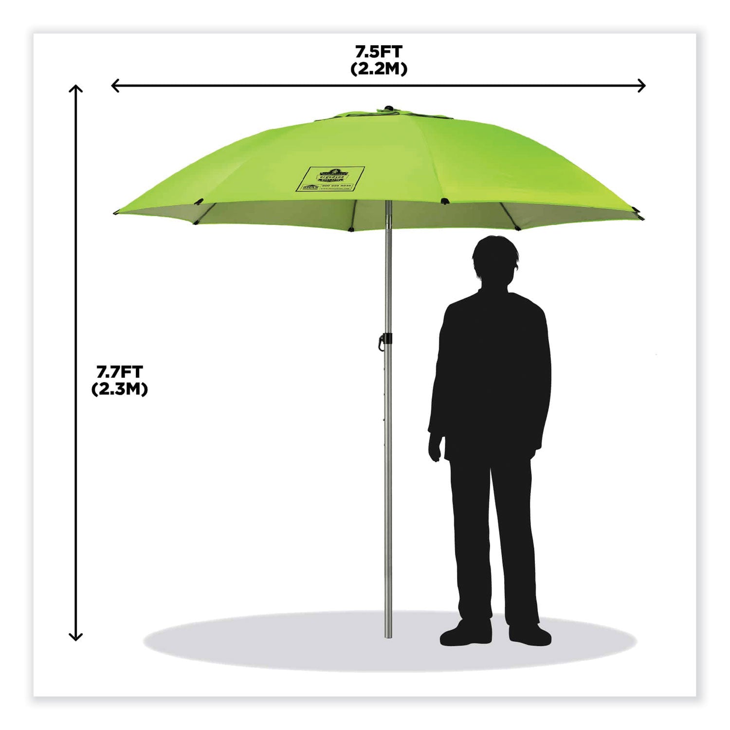 shax-6100-lightweight-work-umbrella-90-span-924-long-lime-canopy-ships-in-1-3-business-days_ego12967 - 3
