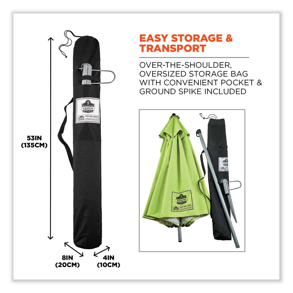 shax-6100-lightweight-work-umbrella-90-span-924-long-lime-canopy-ships-in-1-3-business-days_ego12967 - 6