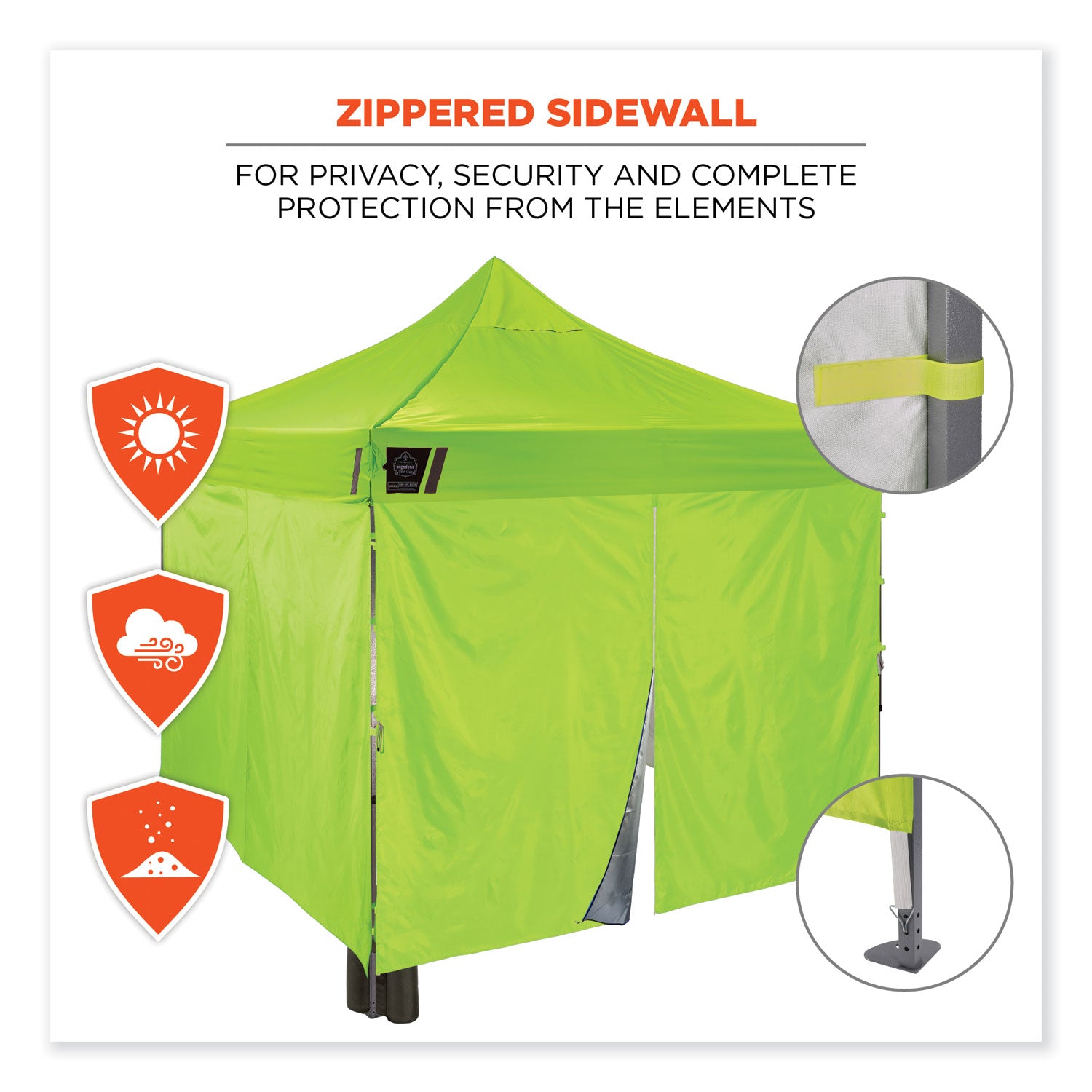 shax-6053-enclosed-pop-up-tent-kit-single-skin-10-ft-x-10-ft-polyester-steel-lime-ships-in-1-3-business-days_ego12976 - 4