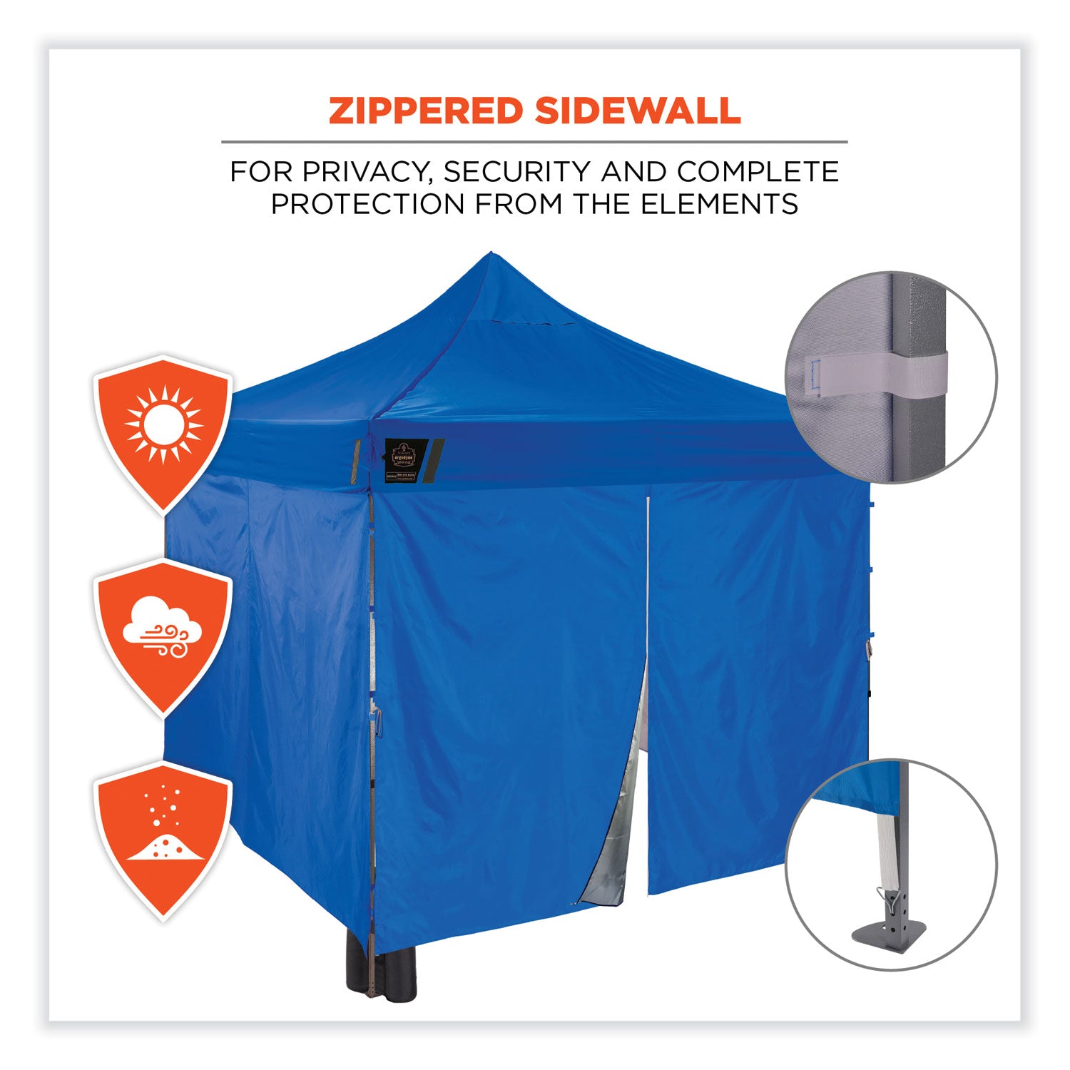 shax-6053-enclosed-pop-up-tent-kit-single-skin-10-ft-x-10-ft-polyester-steel-blue-ships-in-1-3-business-days_ego12977 - 4