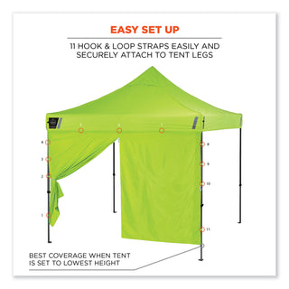 shax-6096-pop-up-tent-sidewall-with-zipper-single-skin-10-ft-x-10-ft-polyester-lime-ships-in-1-3-business-days_ego12978 - 5