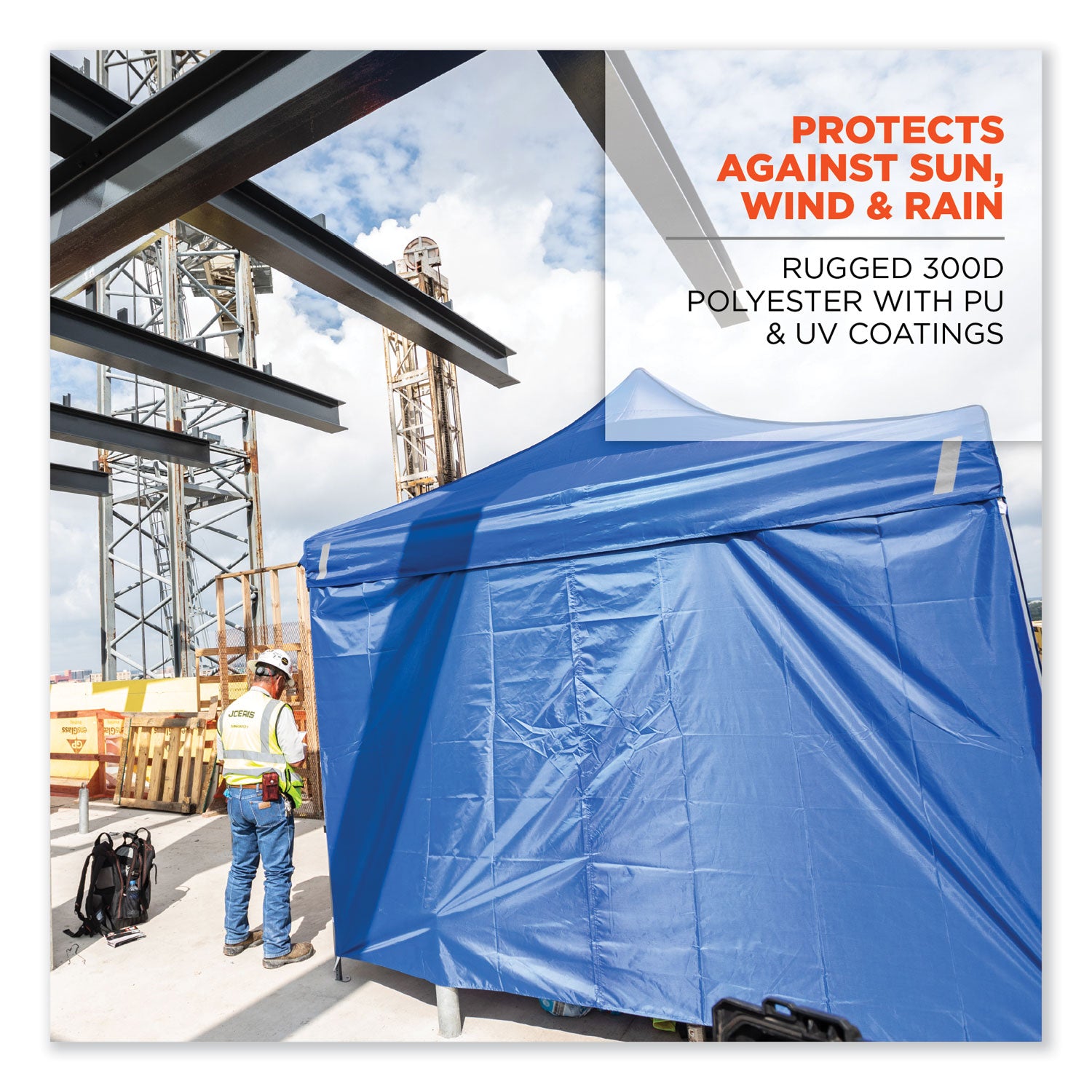 shax-6096-pop-up-tent-sidewall-with-zipper-single-skin-10-ft-x-10-ft-polyester-blue-ships-in-1-3-business-days_ego12979 - 6