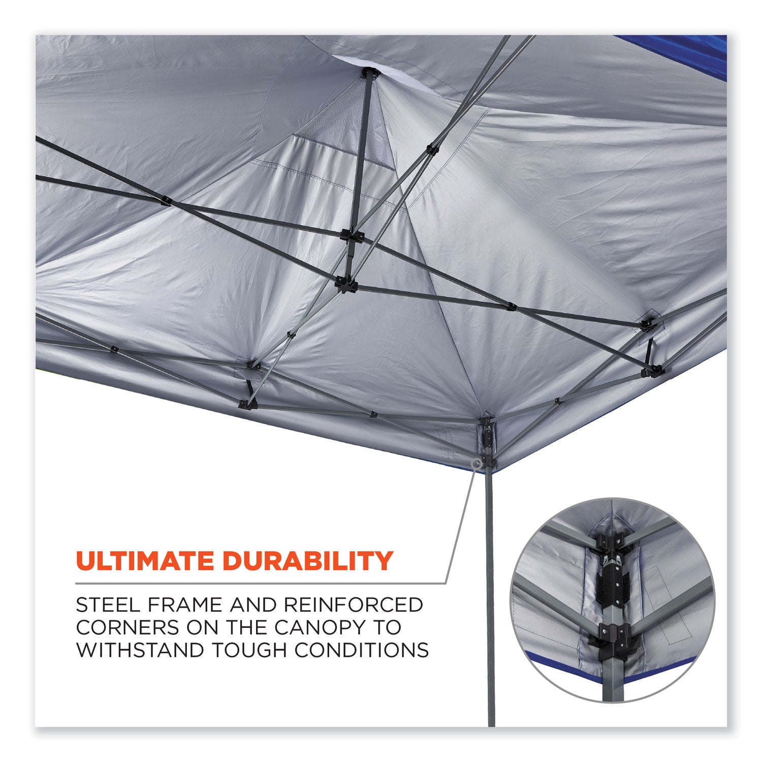 shax-6052-heavy-duty-tent-kit-+-mesh-windows-single-skin-10-ft-x-10-ft-polyester-steel-blue-ships-in-1-3-business-days_ego12982 - 3