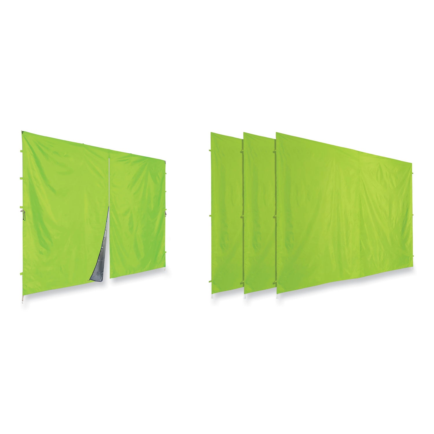 shax-6054-pop-up-tent-sidewall-kit-single-skin-10-ft-x-10-ft-polyester-lime-ships-in-1-3-business-days_ego12984 - 2