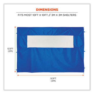 shax-6092-pop-up-tent-sidewall-with-mesh-window-single-skin-10-ft-x-10-ft-polyester-blue-ships-in-1-3-business-days_ego12987 - 3
