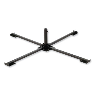Shax 6190 Umbrella Stand, 1.65" Cylinder with Set Screw Clamp, Metal, 48 x 48 x 10, Black, Ships in 1-3 Business Days