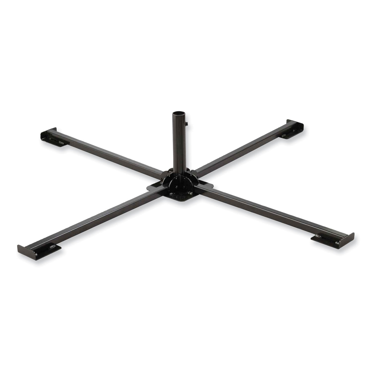 shax-6190-umbrella-stand-165-cylinder-with-set-screw-clamp-metal-48-x-48-x-10-black-ships-in-1-3-business-days_ego12990 - 1