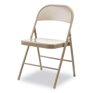 armless-steel-folding-chair-supports-up-to-275-lb-tan-seat-tan-back-tan-base-4-carton_aleca945 - 2