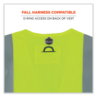 GloWear 8263FRHL Class 2 FR Safety Economy Hook/Loop Vest, Modacrylic Mesh/Cotton, 2XLa/3XL, Lime, Ships in 1-3 Business Days