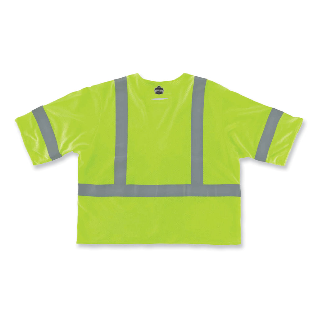 GloWear 8356FRHL Class 3 FR Hook and Loop Safety Vest with Sleeves, Modacrylic, Small/Med, Lime, Ships in 1-3 Business Days