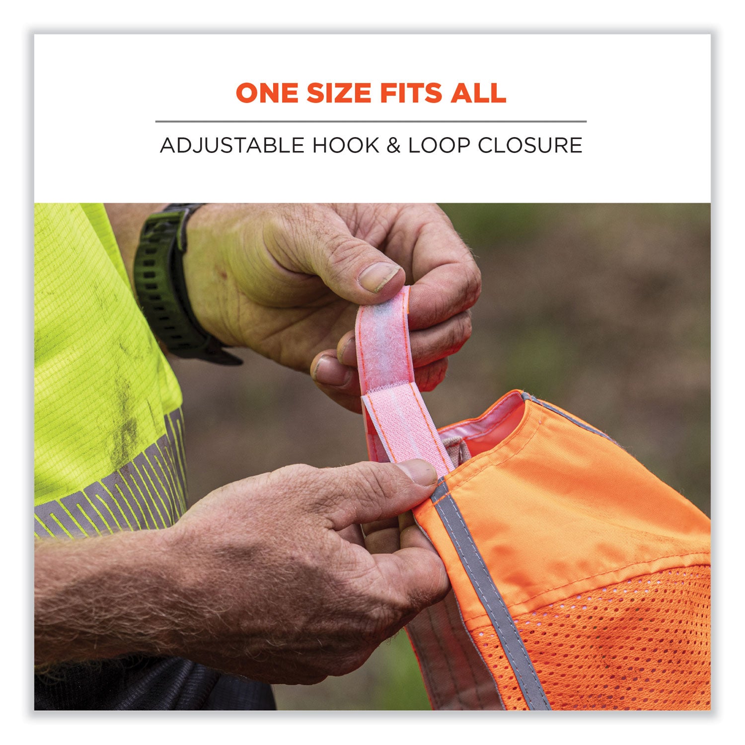 GloWear 8930 Hi-Vis Baseball Cap, Polyester, One Size Fits Most, Orange, Ships in 1-3 Business Days