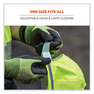 GloWear 8930 Hi-Vis Baseball Cap, Polyester, One Size Fits Most, Lime, Ships in 1-3 Business Days