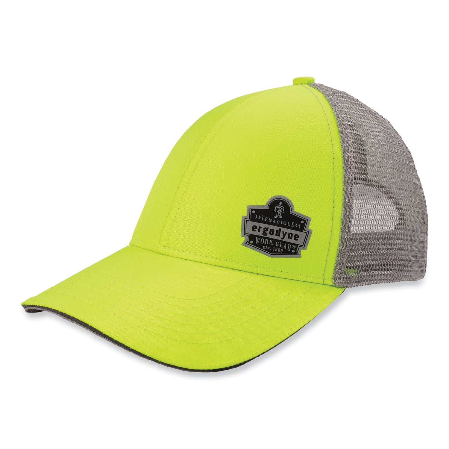 glowear-8933-reflective-snapback-hat-cotton-polyester-ergodyne-logo-one-size-hi-vis-lime-ships-in-1-3-business-days_ego23244 - 1