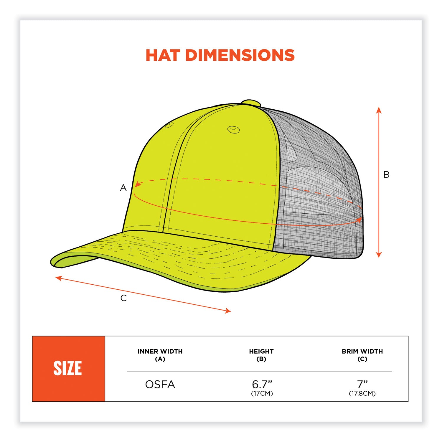 glowear-8933-reflective-snapback-hat-cotton-polyester-one-size-fits-most-hi-vis-lime-ships-in-1-3-business-days_ego23245 - 6