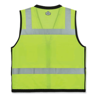 GloWear 8253HDZ Class 2 Heavy-Duty Mesh Surveyors Vest, Polyester, 2X-Large/3X-Large, Lime, Ships in 1-3 Business Days