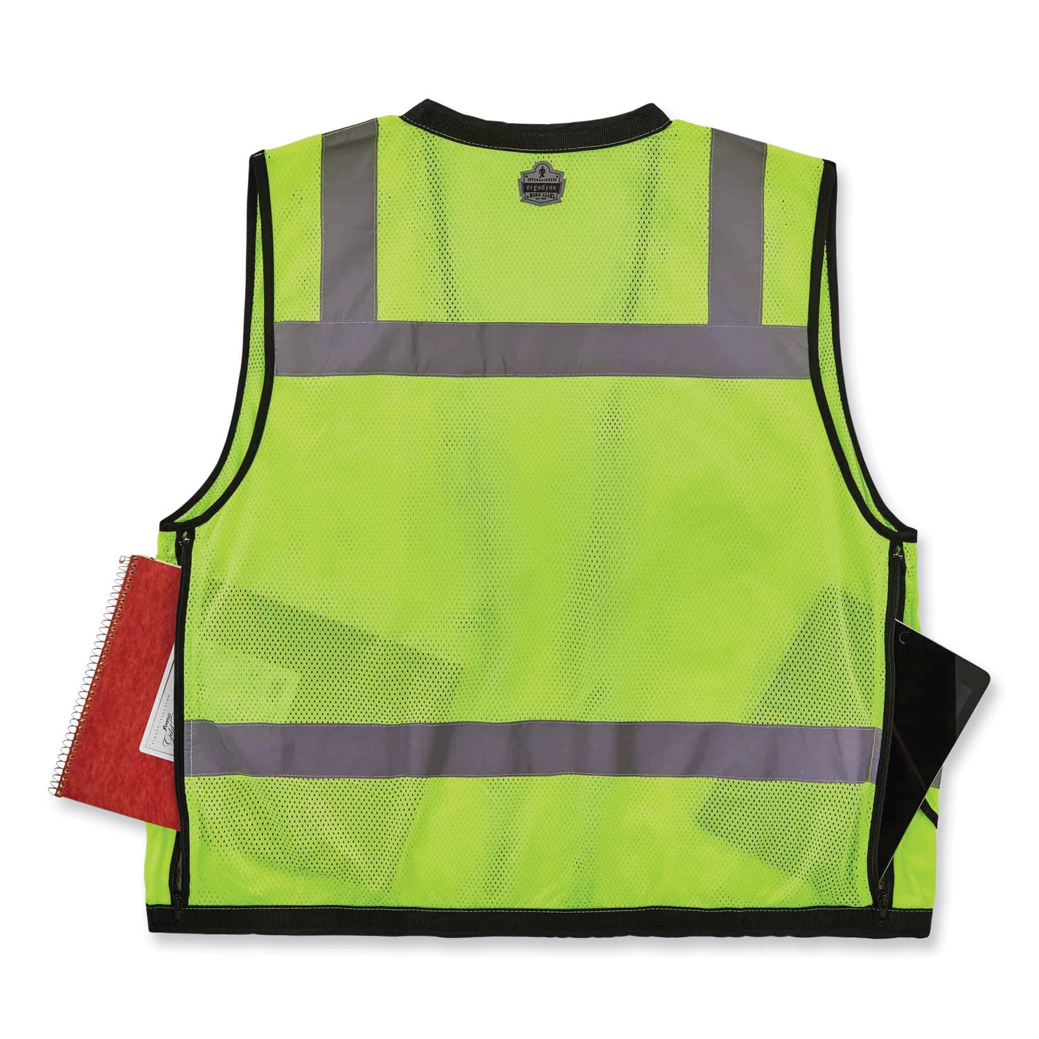 GloWear 8253HDZ Class 2 Heavy-Duty Mesh Surveyors Vest, Polyester, 2X-Large/3X-Large, Lime, Ships in 1-3 Business Days