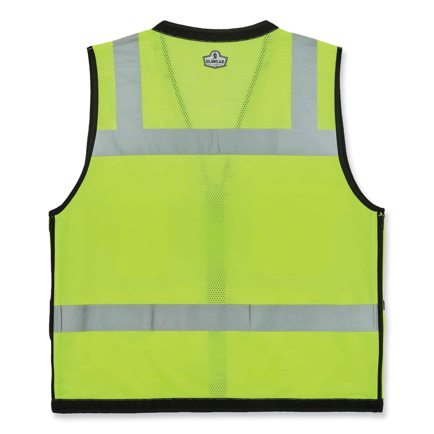 GloWear 8253HDZ Class 2 Heavy-Duty Mesh Surveyors Vest, Polyester, 4X-Large/5X-Large, Lime, Ships in 1-3 Business Days