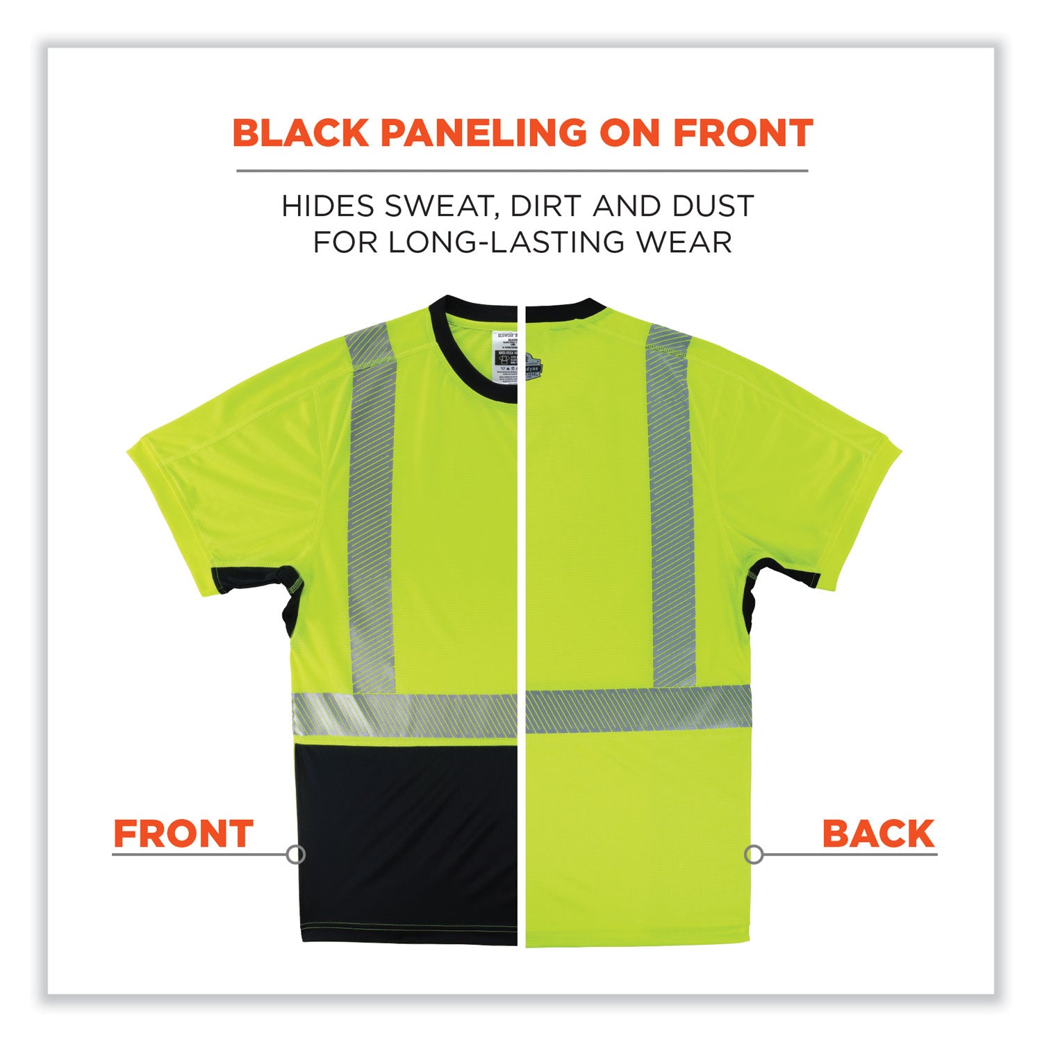 glowear-8283bk-class-2-lightweight-performance-hi-vis-t-shirt-polyester-3x-large-lime-ships-in-1-3-business-days_ego23507 - 6